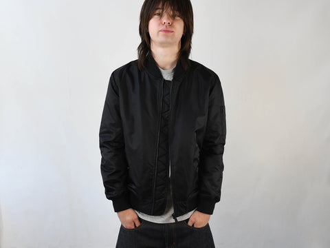 BOMBER. BLACK ON BLACK