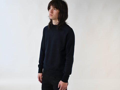 PORTLAND MERINO WOOL KNIT. INK NAVY