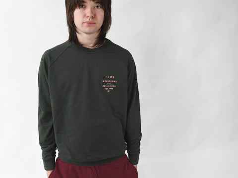 SUPPLEMENT SWEATER. SLATE GREEN