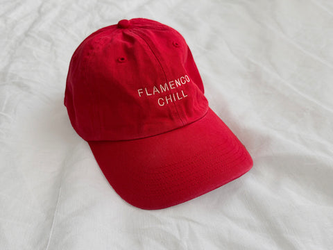 FLAMENCO CHILL. RED CAP. 100% COTTON