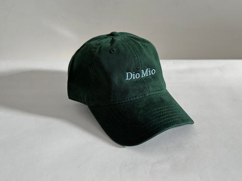 'DIO MIO' CAP. FOREST GREEN. 100% COTTON