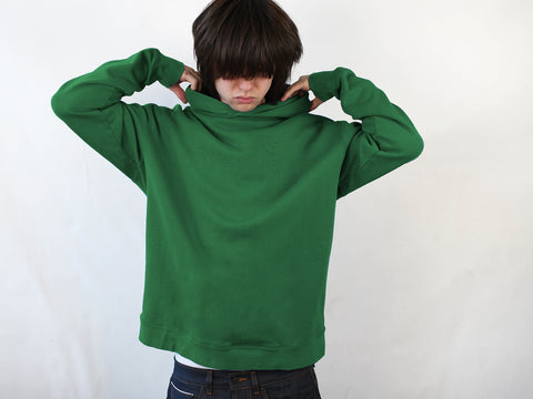 HEAVY 350G HOODIE. EMERALD GREEN