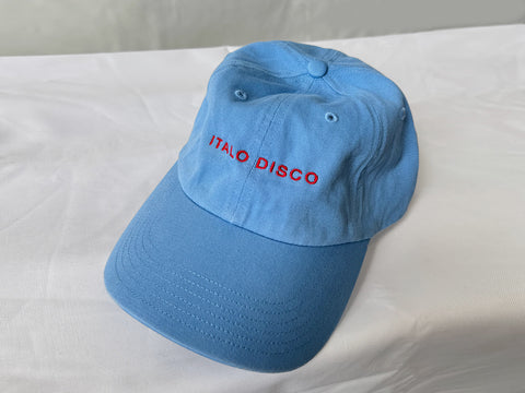 'ITALO DISCO' CAP. SKY BLUE. 100% COTTON