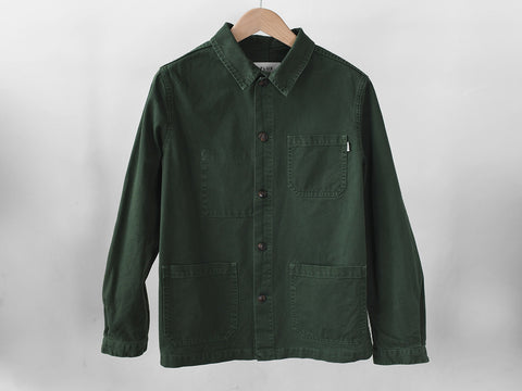 VINTAGE CHORE COAT. OLIVE GREEN