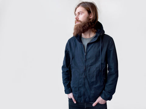 PACIFIC SHELL JACKET. NAVY BLUE