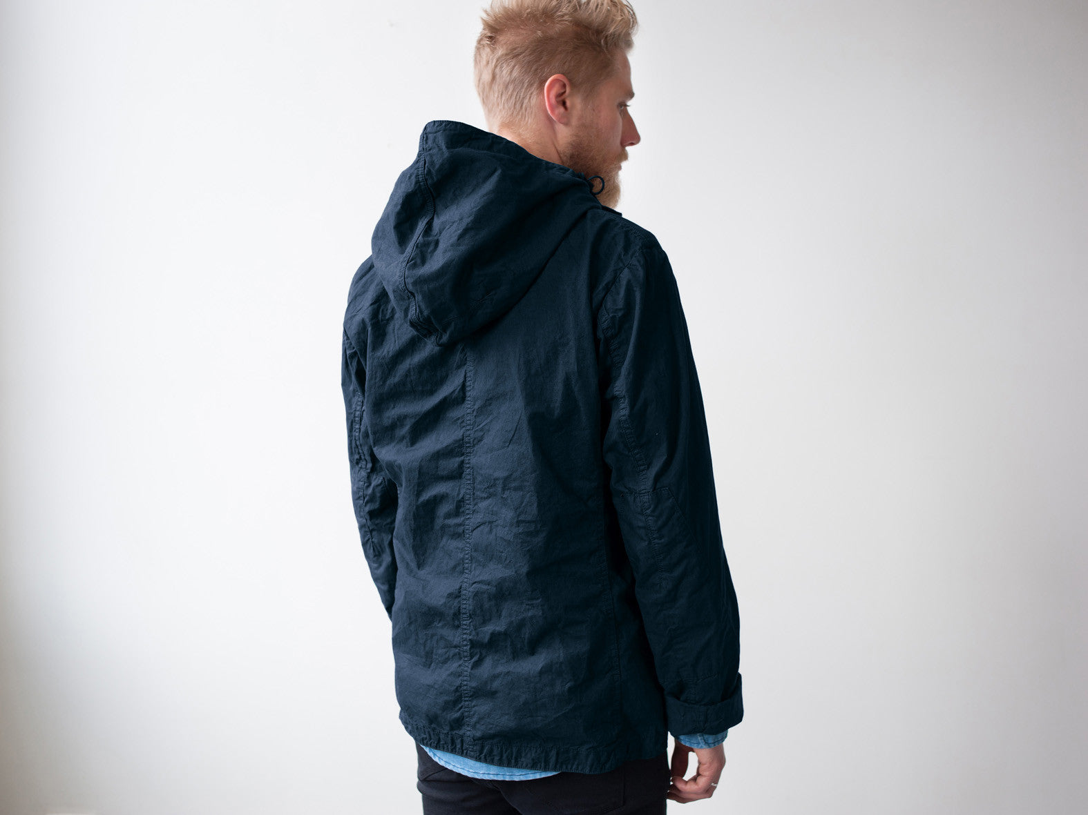 PACIFIC SHELL JACKET. NAVY BLUE
